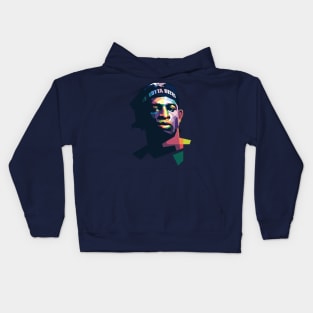 Deion Sanders Pop Art WPAP Kids Hoodie